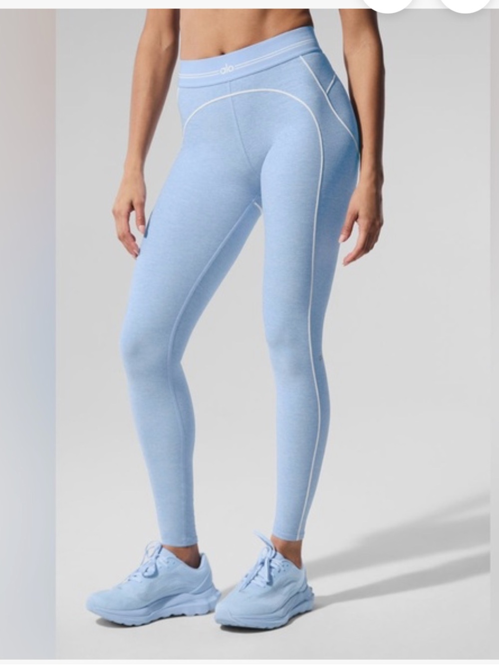 ALO Yoga Alosoft High-Waist
Heart Throb Legging-seashell blue/white-M-NWT